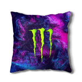 Подушка 3D с принтом MONSTER ENERGY (Z) в городе Новоалтайск, наволочка – 100% полиэстер, наполнитель – холлофайбер (легкий наполнитель, не вызывает аллергию). | состоит из подушки и наволочки. Наволочка на молнии, легко снимается для стирки | black monster | bmx | claw | cybersport | energy | monster | monster energy | moto | motocross | race | sport | киберспорт | когти | монстер энерджи | монстр | мото | мотокросс | ралли | скейтбординг | спорт | энергия