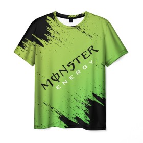 Мужская футболка 3D с принтом MONSTER ENERGY (Z) в городе Новоалтайск, 100% полиэфир | прямой крой, круглый вырез горловины, длина до линии бедер | Тематика изображения на принте: black monster | bmx | claw | cybersport | energy | monster | monster energy | moto | motocross | race | sport | киберспорт | когти | монстер энерджи | монстр | мото | мотокросс | ралли | скейтбординг | спорт | т | энергия