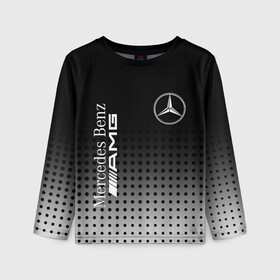 Детский лонгслив 3D с принтом Mercedes-Benz в городе Новоалтайск, 100% полиэстер | длинные рукава, круглый вырез горловины, полуприлегающий силуэт
 | amg | mercedes | mercedes значок | mercedes лого | mercedes марка | амг | бенц | лого автомобиля | логотип мерседес | мерин | мерс | мерседес | мерседес бенз | мерседес лого | мерседес эмблема