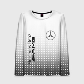 Женский лонгслив 3D с принтом Mercedes-Benz в городе Новоалтайск, 100% полиэстер | длинные рукава, круглый вырез горловины, полуприлегающий силуэт | amg | mercedes | mercedes значок | mercedes лого | mercedes марка | амг | бенц | лого автомобиля | логотип мерседес | мерин | мерс | мерседес | мерседес бенз | мерседес лого | мерседес эмблема