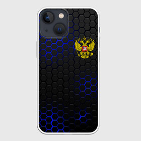 Чехол для iPhone 13 mini с принтом РОССИЯ в городе Новоалтайск,  |  | eagle | flag | russia | герб россии | двухглавый орёл | орёл | рашка | россия | рф | триколор | флаг | флаг россии
