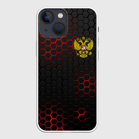 Чехол для iPhone 13 mini с принтом РОССИЯ в городе Новоалтайск,  |  | eagle | flag | russia | герб россии | двухглавый орёл | орёл | рашка | россия | рф | триколор | флаг | флаг россии