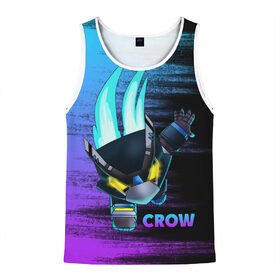 Мужская майка 3D с принтом Brawl Stars CROW в городе Новоалтайск, 100% полиэстер | круглая горловина, приталенный силуэт, длина до линии бедра. Пройма и горловина окантованы тонкой бейкой | 8 bit | 8 бит | bibi | brawl | brawl stars | crow | leon | spike | sprout | stars | бравл | бравл старс | браво старс | игра | компьютерная | кров | леон | онлайн | старс