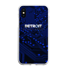 Чехол для iPhone XS Max матовый с принтом DETROITBECOME HUMAN в городе Новоалтайск, Силикон | Область печати: задняя сторона чехла, без боковых панелей | action | ai | android | connor | detroit become human | game | rk 800 | rk 900 | андроиды | детектив | игра | игры | интерактивное кино | кара | коннор | логотип | маркус | роботы | фирменный стиль | экшн