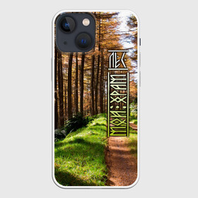 Чехол для iPhone 13 mini с принтом Лес мой храм в городе Новоалтайск,  |  | гусли | древние | древняя русь | история | мифология | наука | россия | русские | рюрик | славяне | язычество