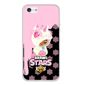 Чехол для iPhone 5/5S матовый с принтом Brawl stars Unicorn в городе Новоалтайск, Силикон | Область печати: задняя сторона чехла, без боковых панелей | bibi | brawl stars | coach mike | leon | leon shark | mecha crow | mr.p | sally leon | sandy | sprout | unicorn | virus 8 bit | биби | бравл старс | вирус 8 бит | леон | оборотень | спроут | сэли леон