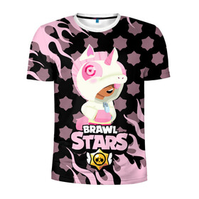 Мужская футболка 3D спортивная с принтом Brawl stars Unicorn. в городе Новоалтайск, 100% полиэстер с улучшенными характеристиками | приталенный силуэт, круглая горловина, широкие плечи, сужается к линии бедра | bibi | brawl stars | coach mike | leon | leon shark | mecha crow | mr.p | sally leon | sandy | sprout | unicorn | virus 8 bit | биби | бравл старс | вирус 8 бит | леон | оборотень | спроут | сэли леон