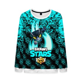 Мужской свитшот 3D с принтом Brawl stars mecha crow. в городе Новоалтайск, 100% полиэстер с мягким внутренним слоем | круглый вырез горловины, мягкая резинка на манжетах и поясе, свободная посадка по фигуре | bibi | brawl stars | coach mike | leon | leon shark | mecha crow | mr.p | sally leon | sandy | sprout | unicorn | virus 8 bit | биби | бравл старс | вирус 8 бит | леон | оборотень | спроут | сэли леон