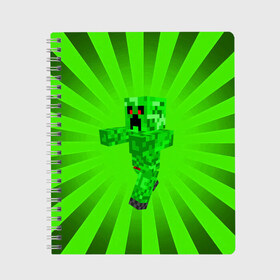Тетрадь с принтом Minecraft. в городе Новоалтайск, 100% бумага | 48 листов, плотность листов — 60 г/м2, плотность картонной обложки — 250 г/м2. Листы скреплены сбоку удобной пружинной спиралью. Уголки страниц и обложки скругленные. Цвет линий — светло-серый
 | Тематика изображения на принте: craft | game | mine | minecraft | minecraftmemories | pixel | tnt | twitter | блок | динамит | игра | красный блок | майнкрафт | маркус перссон | пиксель | ремесло | тротил | шахта