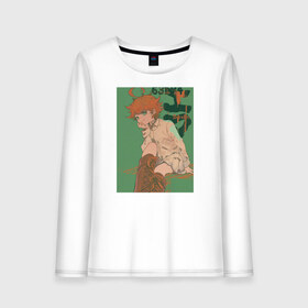 Женский лонгслив хлопок с принтом Emma в городе Новоалтайск, 100% хлопок |  | anime | emma | mango | the promised neverland | yakusoku no neverland | аниме | манга | обещанная страна грёз | обещанный неверленд