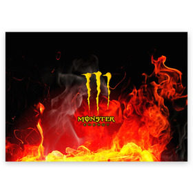 Поздравительная открытка с принтом MONSTER ENERGY в городе Новоалтайск, 100% бумага | плотность бумаги 280 г/м2, матовая, на обратной стороне линовка и место для марки
 | energy | honda | mercedes | monster energy | porsche | racing | sport | toyota | автомобил | автомобильные | марка | машины | митсубиси | монстр | монстр энерджи | порше | спорт | тесла | тойота | хонда