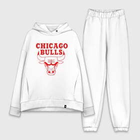 Женский костюм хлопок Oversize с принтом Chicago Bulls. в городе Новоалтайск,  |  | 23 | air jordan | bulls | chicago bulls | jordan | michael jordan | nba | paris saint germain | psg | red | sport | быки | джордан | майкл джордан | псж | спорт | чикаго буллс