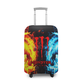 Чехол для чемодана 3D с принтом MONSTER ENERGY в городе Новоалтайск, 86% полиэфир, 14% спандекс | двустороннее нанесение принта, прорези для ручек и колес | energy | honda | mercedes | monster energy | porsche | racing | sport | toyota | автомобил | автомобильные | марка | машины | митсубиси | монстр | монстр энерджи | порше | спорт | тесла | тойота | хонда