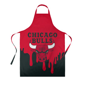Фартук 3D с принтом Chicago Bulls. в городе Новоалтайск, 100% полиэстер | общий размер — 65 х 85 см, ширина нагрудника — 26 см, горловина — 53 см, длина завязок — 54 см, общий обхват в поясе — 173 см. Принт на завязках и на горловине наносится с двух сторон, на основной части фартука — только с внешней стороны | 23 | air jordan | bulls | chicago bulls | jordan | michael jordan | nba | paris saint germain | psg | red | sport | быки | джордан | майкл джордан | псж | спорт | чикаго буллс