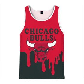 Мужская майка 3D с принтом Chicago Bulls в городе Новоалтайск, 100% полиэстер | круглая горловина, приталенный силуэт, длина до линии бедра. Пройма и горловина окантованы тонкой бейкой | Тематика изображения на принте: 23 | air jordan | bulls | chicago bulls | jordan | michael jordan | nba | paris saint germain | psg | red | sport | быки | джордан | майкл джордан | псж | спорт | чикаго буллс