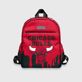 Детский рюкзак 3D с принтом Chicago Bulls. в городе Новоалтайск, 100% полиэстер | лямки с регулируемой длиной, сверху петелька, чтобы рюкзак можно было повесить на вешалку. Основное отделение закрывается на молнию, как и внешний карман. Внутри дополнительный карман. По бокам два дополнительных кармашка | 23 | air jordan | bulls | chicago bulls | jordan | michael jordan | nba | paris saint germain | psg | red | sport | быки | джордан | майкл джордан | псж | спорт | чикаго буллс