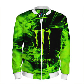Мужской бомбер 3D с принтом MONSTER ENERGY в городе Новоалтайск, 100% полиэстер | застегивается на молнию, по бокам два кармана без застежек, по низу бомбера и на воротнике - эластичная резинка | energy | honda | mercedes | monster energy | porsche | racing | sport | toyota | автомобил | автомобильные | марка | машины | митсубиси | монстр | монстр энерджи | порше | спорт | тесла | тойота | хонда