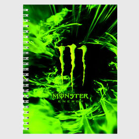Тетрадь с принтом MONSTER ENERGY в городе Новоалтайск, 100% бумага | 48 листов, плотность листов — 60 г/м2, плотность картонной обложки — 250 г/м2. Листы скреплены сбоку удобной пружинной спиралью. Уголки страниц и обложки скругленные. Цвет линий — светло-серый
 | energy | honda | mercedes | monster energy | porsche | racing | sport | toyota | автомобил | автомобильные | марка | машины | митсубиси | монстр | монстр энерджи | порше | спорт | тесла | тойота | хонда