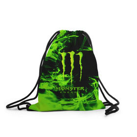 Рюкзак-мешок 3D с принтом MONSTER ENERGY в городе Новоалтайск, 100% полиэстер | плотность ткани — 200 г/м2, размер — 35 х 45 см; лямки — толстые шнурки, застежка на шнуровке, без карманов и подкладки | Тематика изображения на принте: energy | honda | mercedes | monster energy | porsche | racing | sport | toyota | автомобил | автомобильные | марка | машины | митсубиси | монстр | монстр энерджи | порше | спорт | тесла | тойота | хонда