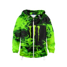 Детская ветровка 3D с принтом MONSTER ENERGY в городе Новоалтайск, 100% полиэстер | подол и капюшон оформлены резинкой с фиксаторами, по бокам два кармана без застежек, один потайной карман на груди | energy | honda | mercedes | monster energy | porsche | racing | sport | toyota | автомобил | автомобильные | марка | машины | митсубиси | монстр | монстр энерджи | порше | спорт | тесла | тойота | хонда