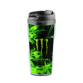 Термокружка-непроливайка с принтом MONSTER ENERGY в городе Новоалтайск, внутренняя часть — пищевой пластик, наружная часть — прозрачный пластик, между ними — полиграфическая вставка с рисунком | объем — 350 мл, герметичная крышка | Тематика изображения на принте: energy | honda | mercedes | monster energy | porsche | racing | sport | toyota | автомобил | автомобильные | марка | машины | митсубиси | монстр | монстр энерджи | порше | спорт | тесла | тойота | хонда