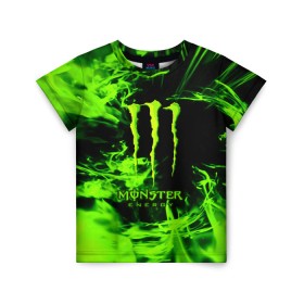 Детская футболка 3D с принтом MONSTER ENERGY в городе Новоалтайск, 100% гипоаллергенный полиэфир | прямой крой, круглый вырез горловины, длина до линии бедер, чуть спущенное плечо, ткань немного тянется | Тематика изображения на принте: energy | honda | mercedes | monster energy | porsche | racing | sport | toyota | автомобил | автомобильные | марка | машины | митсубиси | монстр | монстр энерджи | порше | спорт | тесла | тойота | хонда