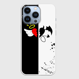 Чехол для iPhone 13 Pro с принтом Добро и зло, Payton Moormeier в городе Новоалтайск,  |  | Тематика изображения на принте: p y t n | payton moormeier | pytn | tik tok | tiktok | tiktoker | блоггер пэйтон | добро и зло | мурмейер | мурмиер | пейтон | разбитое сердце | розы | тик ток | тикток