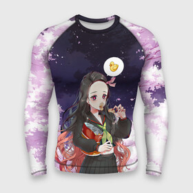 Мужской рашгард 3D с принтом Незуко в городе Новоалтайск,  |  | anime | blade demon | demon slayer | kamado | kimetsu no yaiba | nezuko | аниме | демон | зенитсу | камадо | киметсу | клинок рассекающий демонов | недзуко | незуко | тандзиро | юноске