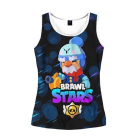 Женская майка 3D с принтом BRAWL STARS GALE. в городе Новоалтайск, 100% полиэстер | круглая горловина, прямой силуэт, длина до линии бедра | 8 bit | brawl stars | crow | gale | leon | leon shark | max | mecha | mecha crow | mr.p | sally leon | shark | tara | virus 8 bit | werewolf leon | акула | берли | бравл старс | ворон | макс | оборотень