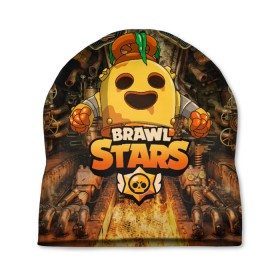 Шапка 3D с принтом Brawl Stars Robot Spike в городе Новоалтайск, 100% полиэстер | универсальный размер, печать по всей поверхности изделия | brawl stars | brawl stars spike robot | spike | spike robot | бравл кактус | бравл спайк | бравл старс | кактус | робоспайк | спайк | спайк бравл старс