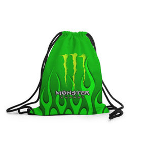 Рюкзак-мешок 3D с принтом MONSTER ENERGY в городе Новоалтайск, 100% полиэстер | плотность ткани — 200 г/м2, размер — 35 х 45 см; лямки — толстые шнурки, застежка на шнуровке, без карманов и подкладки | Тематика изображения на принте: energy | honda | mercedes | monster energy | porsche | racing | sport | toyota | автомобил | автомобильные | марка | машины | митсубиси | монстр | монстр энерджи | порше | спорт | тесла | тойота | хонда