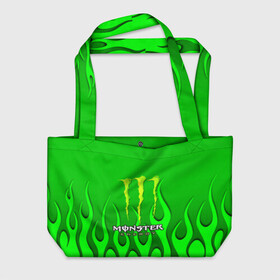 Пляжная сумка 3D с принтом MONSTER ENERGY в городе Новоалтайск, 100% полиэстер | застегивается на металлическую кнопку; внутренний карман застегивается на молнию. Стенки укреплены специальным мягким материалом, чтобы защитить содержимое от несильных ударов
 | energy | honda | mercedes | monster energy | porsche | racing | sport | toyota | автомобил | автомобильные | марка | машины | митсубиси | монстр | монстр энерджи | порше | спорт | тесла | тойота | хонда