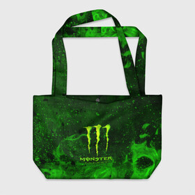 Пляжная сумка 3D с принтом MONSTER ENERGY в городе Новоалтайск, 100% полиэстер | застегивается на металлическую кнопку; внутренний карман застегивается на молнию. Стенки укреплены специальным мягким материалом, чтобы защитить содержимое от несильных ударов
 | energy | honda | mercedes | monster energy | porsche | racing | sport | toyota | автомобил | автомобильные | марка | машины | митсубиси | монстр | монстр энерджи | порше | спорт | тесла | тойота | хонда