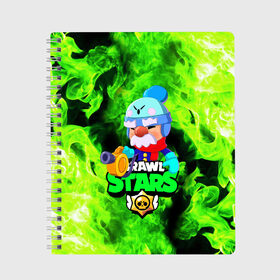 Тетрадь с принтом BRAWL STARS GALE в городе Новоалтайск, 100% бумага | 48 листов, плотность листов — 60 г/м2, плотность картонной обложки — 250 г/м2. Листы скреплены сбоку удобной пружинной спиралью. Уголки страниц и обложки скругленные. Цвет линий — светло-серый
 | bibi | brawl stars | coach mike | crow | gale | leon | leon shark | max | mecha crow | mortis | mr.p | phoenix | sally leon | sandy | spike | sprout | tara | unicorn | virus 8 bit | werewolf | ворон | оборотень