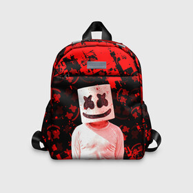 Детский рюкзак 3D с принтом Fortnite Marshmello. в городе Новоалтайск, 100% полиэстер | лямки с регулируемой длиной, сверху петелька, чтобы рюкзак можно было повесить на вешалку. Основное отделение закрывается на молнию, как и внешний карман. Внутри дополнительный карман. По бокам два дополнительных кармашка | Тематика изображения на принте: archetype | fortnite | fortnite x | game | ikonik | marshmello | raven | архетип | ворон | игра | иконик | маршмелло | фортнайт