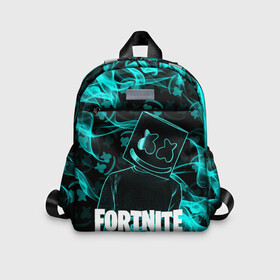 Детский рюкзак 3D с принтом Fortnite Marshmello. в городе Новоалтайск, 100% полиэстер | лямки с регулируемой длиной, сверху петелька, чтобы рюкзак можно было повесить на вешалку. Основное отделение закрывается на молнию, как и внешний карман. Внутри дополнительный карман. По бокам два дополнительных кармашка | Тематика изображения на принте: archetype | fortnite | fortnite x | game | ikonik | marshmello | raven | архетип | ворон | игра | иконик | маршмелло | фортнайт