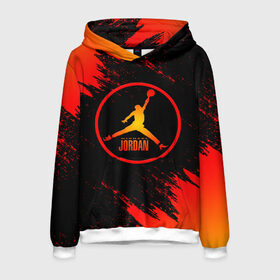 Мужская толстовка 3D с принтом MICHAEL JORDAN (Z) в городе Новоалтайск, 100% полиэстер | двухслойный капюшон со шнурком для регулировки, мягкие манжеты на рукавах и по низу толстовки, спереди карман-кенгуру с мягким внутренним слоем. | 23 | bulls | chicago bulls | jordan | logo | michael jordan | nba | paris saint germain | psg | red | sport | быки | джордан | лого | майкл джордан | псж | спорт | чикаго буллс