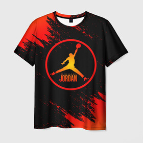 Мужская футболка 3D с принтом MICHAEL JORDAN (Z) в городе Новоалтайск, 100% полиэфир | прямой крой, круглый вырез горловины, длина до линии бедер | 23 | bulls | chicago bulls | jordan | logo | michael jordan | nba | paris saint germain | psg | red | sport | быки | джордан | лого | майкл джордан | псж | спорт | чикаго буллс