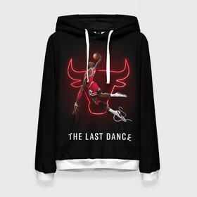 Женская толстовка 3D с принтом The Last Dance в городе Новоалтайск, 100% полиэстер  | двухслойный капюшон со шнурком для регулировки, мягкие манжеты на рукавах и по низу толстовки, спереди карман-кенгуру с мягким внутренним слоем. | air | ball | basket | basketball | bulls | chicago | dance | jordan | jordans | jumpman | last | nba | sport | баскетбол | джордан | майкл | мяч | нба | последний | спорт | танец