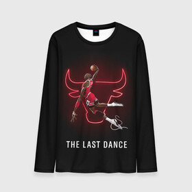 Мужской лонгслив 3D с принтом The Last Dance в городе Новоалтайск, 100% полиэстер | длинные рукава, круглый вырез горловины, полуприлегающий силуэт | air | ball | basket | basketball | bulls | chicago | dance | jordan | jordans | jumpman | last | nba | sport | баскетбол | джордан | майкл | мяч | нба | последний | спорт | танец
