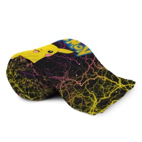 Плед 3D с принтом Pikachu в городе Новоалтайск, 100% полиэстер | закругленные углы, все края обработаны. Ткань не мнется и не растягивается | anime | pikachu | pokemon | pokemon logo | аниме | анимэ | пика | пикачу | покемон | покемон постер | эш и пикачу | эш кетчум | япония | японский