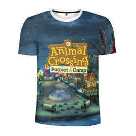Мужская футболка 3D спортивная с принтом ANIMAL CROSSING в городе Новоалтайск, 100% полиэстер с улучшенными характеристиками | приталенный силуэт, круглая горловина, широкие плечи, сужается к линии бедра | animal crossing:new horizons | game | nintendo | анимал кроссинг | животные | звери | игра | нинтендо | пересечение животных