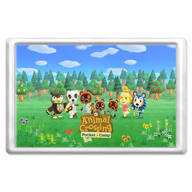 Магнит 45*70 с принтом ANIMAL CROSSING в городе Новоалтайск, Пластик | Размер: 78*52 мм; Размер печати: 70*45 | animal crossing:new horizons | game | nintendo | анимал кроссинг | животные | звери | игра | нинтендо | пересечение животных