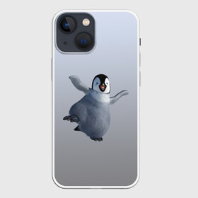 Чехол для iPhone 13 mini с принтом мультяшный  пингвин в городе Новоалтайск,  |  | герой | зимняя птица | лед | миленький | мультяшный | неуклюжий | персонаж | пингвин | пингвинчик | смешной