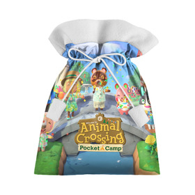 Подарочный 3D мешок с принтом ANIMAL CROSSING в городе Новоалтайск, 100% полиэстер | Размер: 29*39 см | animal crossing:new horizons | game | nintendo | анимал кроссинг | животные | звери | игра | нинтендо | пересечение животных