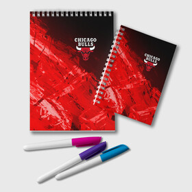 Блокнот с принтом CHICAGO BULLS в городе Новоалтайск, 100% бумага | 48 листов, плотность листов — 60 г/м2, плотность картонной обложки — 250 г/м2. Листы скреплены удобной пружинной спиралью. Цвет линий — светло-серый
 | Тематика изображения на принте: bulls | chicago | chicago bulls | nba | red bulls | usa | америка | быки | нба | сша | чикаго буллс