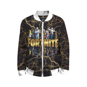 Детский бомбер 3D с принтом Fortnite Chapter 2 в городе Новоалтайск, 100% полиэстер | застегивается на молнию, по бокам два кармана без застежек, мягкие манжеты, по низу бомбера и на воротнике — эластичная резинка | fortnite | fortnite chapter 2 | logo fortnite | все персонажи | герои фортнайт | лого фортнайт | логотип фортнайт | название фортнайт | тени и призраки | фортнайт | фортнайт глава 2
