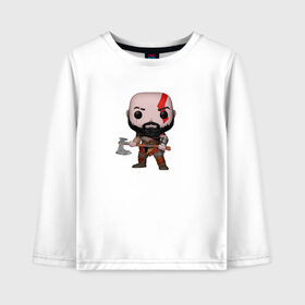 Детский лонгслив хлопок с принтом GOD OF WAR в городе Новоалтайск, 100% хлопок | круглый вырез горловины, полуприлегающий силуэт, длина до линии бедер | ascension | betrayal | chains of olympus | cratos | ghost of sparta | god of war | hack and slash | kratos | бог войны | кратос