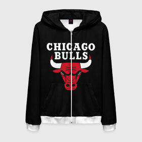 Мужская толстовка 3D на молнии с принтом CHICAGO BULLS в городе Новоалтайск, 100% полиэстер | длина до линии бедра, манжеты и пояс оформлены мягкой тканевой резинкой, двухслойный капюшон со шнурком для регулировки, спереди молния, по бокам два кармана | bulls | chicago | chicago bulls | nba | red bulls | usa | америка | быки | нба | сша | чикаго буллс