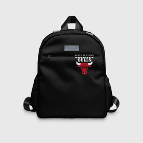 Детский рюкзак 3D с принтом CHICAGO BULLS   ЧИКАГО БУЛЛС ЛОГО НА КАРМАШКЕ в городе Новоалтайск, 100% полиэстер | лямки с регулируемой длиной, сверху петелька, чтобы рюкзак можно было повесить на вешалку. Основное отделение закрывается на молнию, как и внешний карман. Внутри дополнительный карман. По бокам два дополнительных кармашка | bulls | chicago | chicago bulls | nba | red bulls | usa | америка | быки | нба | сша | чикаго буллс